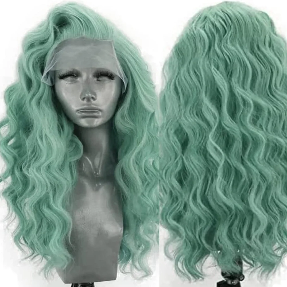 - 💜 MAI 20” SEA URC GREEN WAVY LACE FRONT WIG 💜 *NEW* 🆕🆕🆕